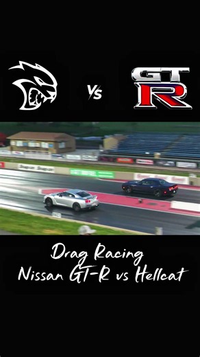 Nissan GT-R vs hellcat #dragraceing #gtr #hellcat #carracing #viralvideo #viralshort