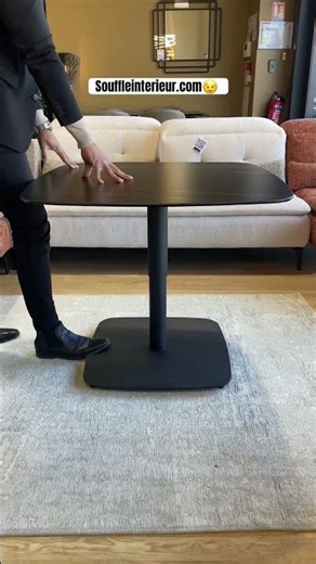 Table basse relevable céramique marbre noir : élégance & fonctionnalité