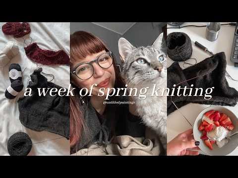 a week of spring knitting | designing the iris camisole, lace socks and new yarn