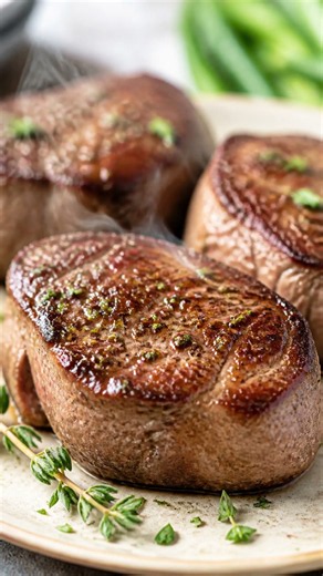 Juniper and Hazelnut Crusted Venison Medallions Recipe