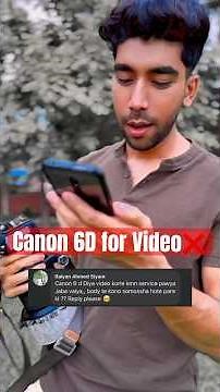 Canon 6D for Video | Auto focus | Camera Problem #photography #camera #reply #youtubeshorts #fyp