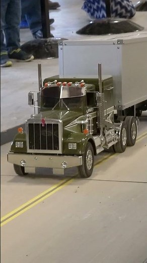 Custom built RC tractor trailer trucks with amazing detail