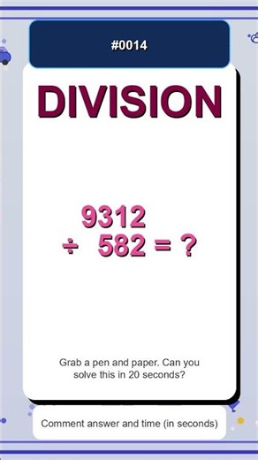 Fast Division Practice #0014