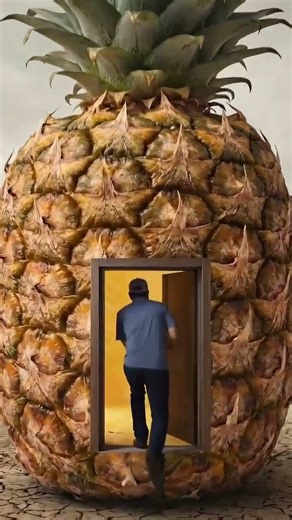 Turning a Giant pineapple Into a Secret Room 😱🍃 | Amazing Transformation #shorts #interiordesign