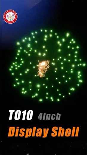 T010 4'' Display Shell Green Peony with Chrys Pistil