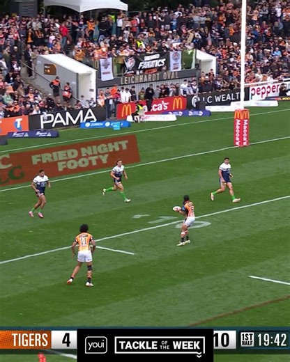 Drinkwater to the rescue! 💥 Tackle of the Week, thanks to Youi | NRL