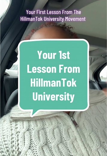 First Lesson from HillmanTok University