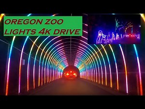 Oregon Zoo Lights 4k Drive Tour | Portland, Oregon