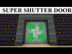 Easy 4x4 Super Shutter Door For Minecraft Bedrock