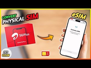 How to Convert Airtel Physical Sim to eSim in Iphone/Android ⚡ 2025 Easy method