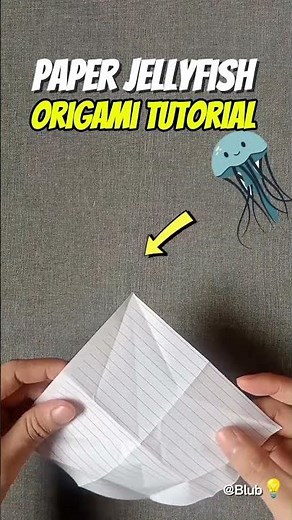 ⚡Paper Jellyfish Origami Tutorial #diy #trending #origami