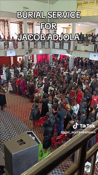 burial service of late Jacob ADJOLA underway rest on soldier of Christ