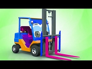 Let's Build Forklift, Animated Cartoon Videos for kids