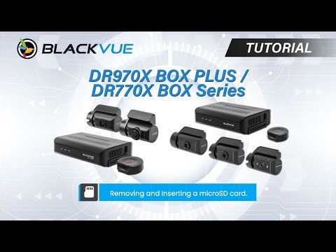 BlackVue DR970X BOX PLUS Tutorial: How to Remove and Insert a microSD card