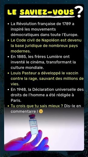 Moments de l’histoire française qui ont changé le monde