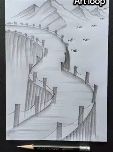 How to Draw a3D Road😱🤔 #shorts#craft#art#drawing#crafts