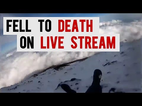 Falling off Mount Fuji on Live Stream - Shiohara Tetsu - 富士山 滑落 ニコ生