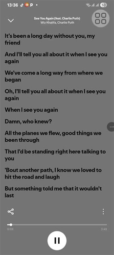 Dedicated to everyone going through that pain of loosing a close friend, family, colleague....May the Lord give you strength during this tough time #tbt #seeyouagain #wizkhalifa #fastnfurious #charlieputh