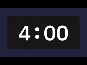 4 Minute timer - Countdown