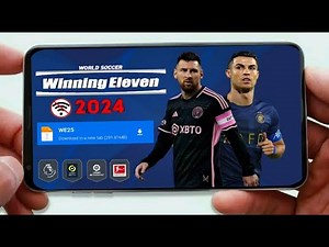 Winning Eleven 2024 game with the latest transfers and kits in a small offline size