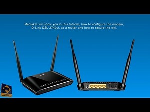 D-LINK DSL-2740U modem configuration as router, secure WIFI, change admin password and disable WPS