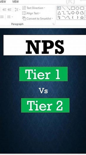 NPS tier1 and tier2 difference. #shorts #viralshortvideo #nps