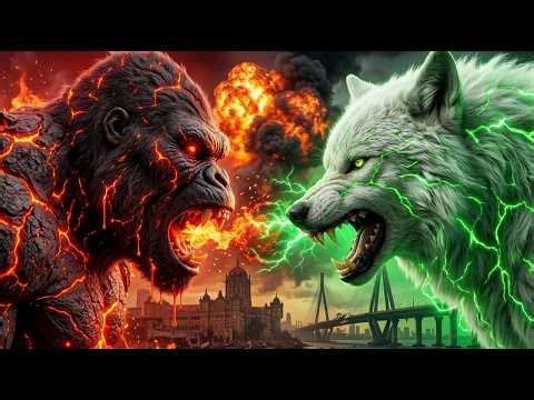 Magma King Kong vs Mutant White Wolf – Ultimate Titan Battle in India!