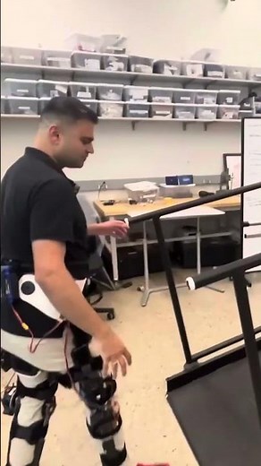 Knee exoskeleton to help sitting, standing, walking #robotics #exoskeleton