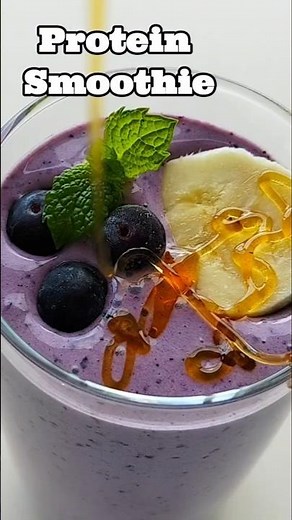 Blueberry Yogurt Smoothie | 4 Ingredient Healthy Drink