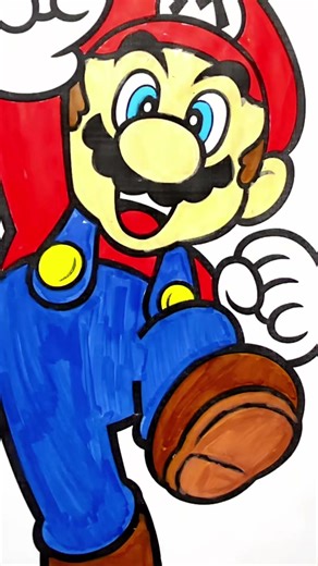 Super Mario Cartoon Character Coloring for Kids