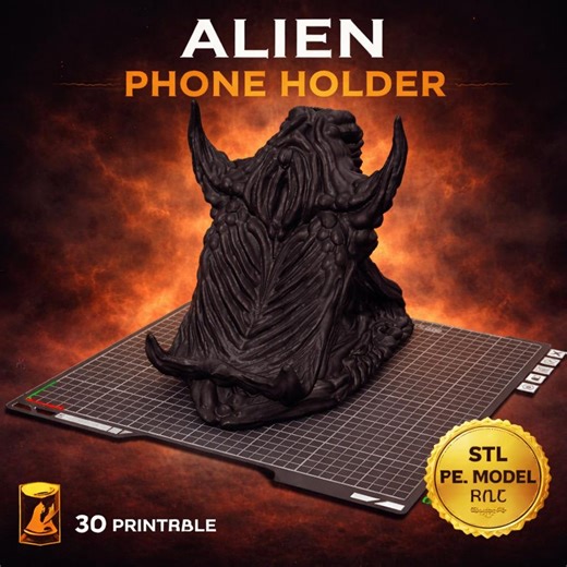 Gothic Alien Phone Stand STL File – 3D Printable Desk Holder – Pre-supported - Etsy Canada