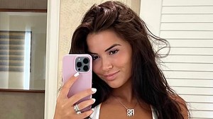 Rachel Bush almost bursts out of bikini in 'outrageous' vacation mirror selfie