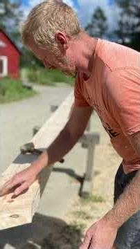 Building the Aframe: Creating Joints in the Timber. A labor of love.