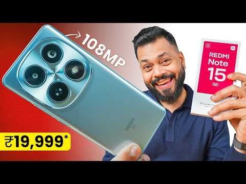 Redmi Note 15 5G Unboxing & First Look ⚡ 108MP OIS, 5520mAh & More
