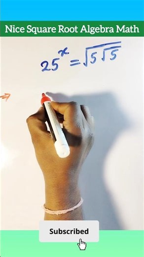 Nice Square Root Algebra Math Question #maths #algebra #education #ytshorts