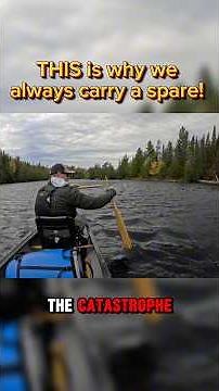 THIS is why we always bring a spare 🛶 #shorts #canoecamping #outdoorfails