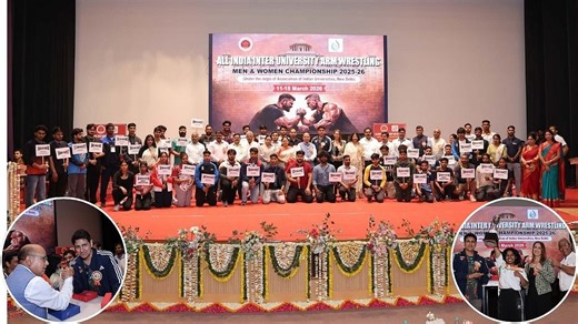 All India University Armwrestling Championship Launched At Maharana Pratap University, Aligarh; 52 Universities Participate