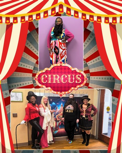 Step right up, the VOA Circus is officially in town! Today our staff went full circus mode, proving once and for all that we’re just as talented at juggling responsibilities as we are at juggling… well… fake juggling props. From ringmasters who clearly enjoyed having a little too much authority for the day… to bearded ladies serving looks AND facial hair realness—the energy was unmatched! We loved seeing everyone’s creativity, commitment, and questionable wig choices. Check out the amazing outfi