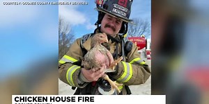 PHOTOS: Multiple crews called to chicken house fire in Oconee Co.