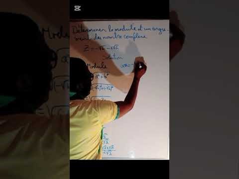 *Peux-tu trouver le module et l’argument de: Z = −√6 − i√2 ?*