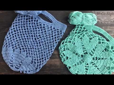 Einkaufstasche häkeln mit Herzboden