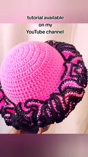 Crochet Ruffle Hat Tutorial on YouTube