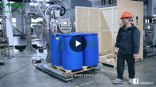 GSS U-shaped scale swing arm filling machine for 25 L - 1000L containers #FillingMachine #LiquidFilling #PailFilling #JerrycanFilling #IBCfilling | GSS - Smart Liquid Filling