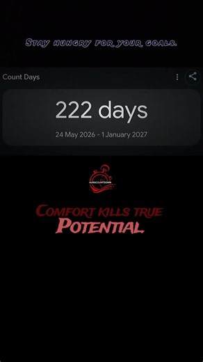 Stay Hungry 🔥 | Comfort Kills Potential #success #motivation #discipline