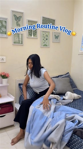 My Productive Morning Routine☀️ ft. Cetaphil Gentle Skin Cleanser💙 #minivlog #shorts #skincare #ad