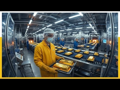 Inside the Largest 24K Gold Factory: How Mining Ore Is Refined Into Gold Bars (Full Process)