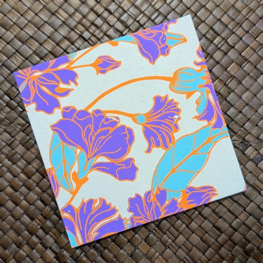 Zig-zag Folio - Purple Iris - Etsy