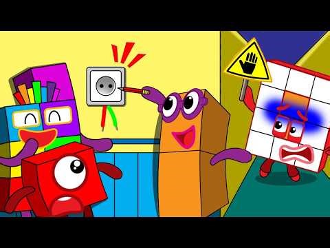 OMG! Don't Play with Electricity Numberblocks 2 l Numberblocks fanmade coloring story