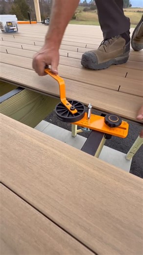 HAUS PLANS ®️ on Instagram: "Installing Deck Boards With Hidden Fasteners #build #howto #construction #diy #contractor"
