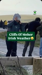 Cliffs of Moher: sunshine for some, wind and rain for others 🌞🌬️🌧️ How was the weather when you visited? 😄💚🤍🧡 #cliffsofmoher #ireland #clare . 📸👉 TT: Sara.in.Dublin ✨☘️ #irish_daily #Tourismireland | Irish Daily